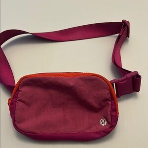 Lululemon Pink and Orange Belt Bag